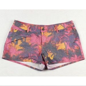 Tropical Sunset Palm Tree Shorts